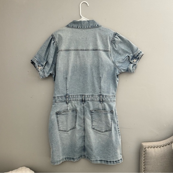 Celebrity Pink Denim Dress - Picture 2 of 5